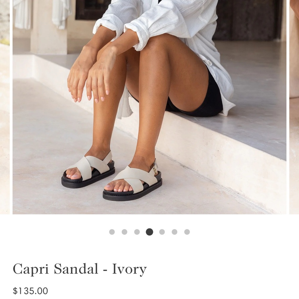 Ivory Capri Sandal
Liberté leather footbed sandal